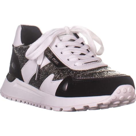 michael kors sneakers zwart wit|Michael Kors black sneakers women's.